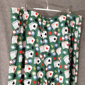 New! Men's Lounge Pants XL Features Cards and Chips